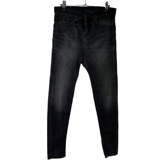 R13 The Drop Skinny Ankle Jeans Women’s Size 25 Dusty Black Cropped Mid Rise - Picture 2 of 16